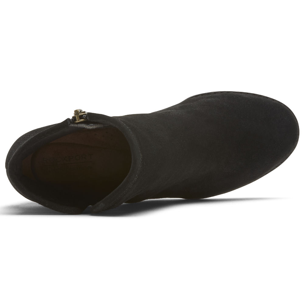 Rockport Boots Dame Svart - Hollis V-Cut - AYVT68127